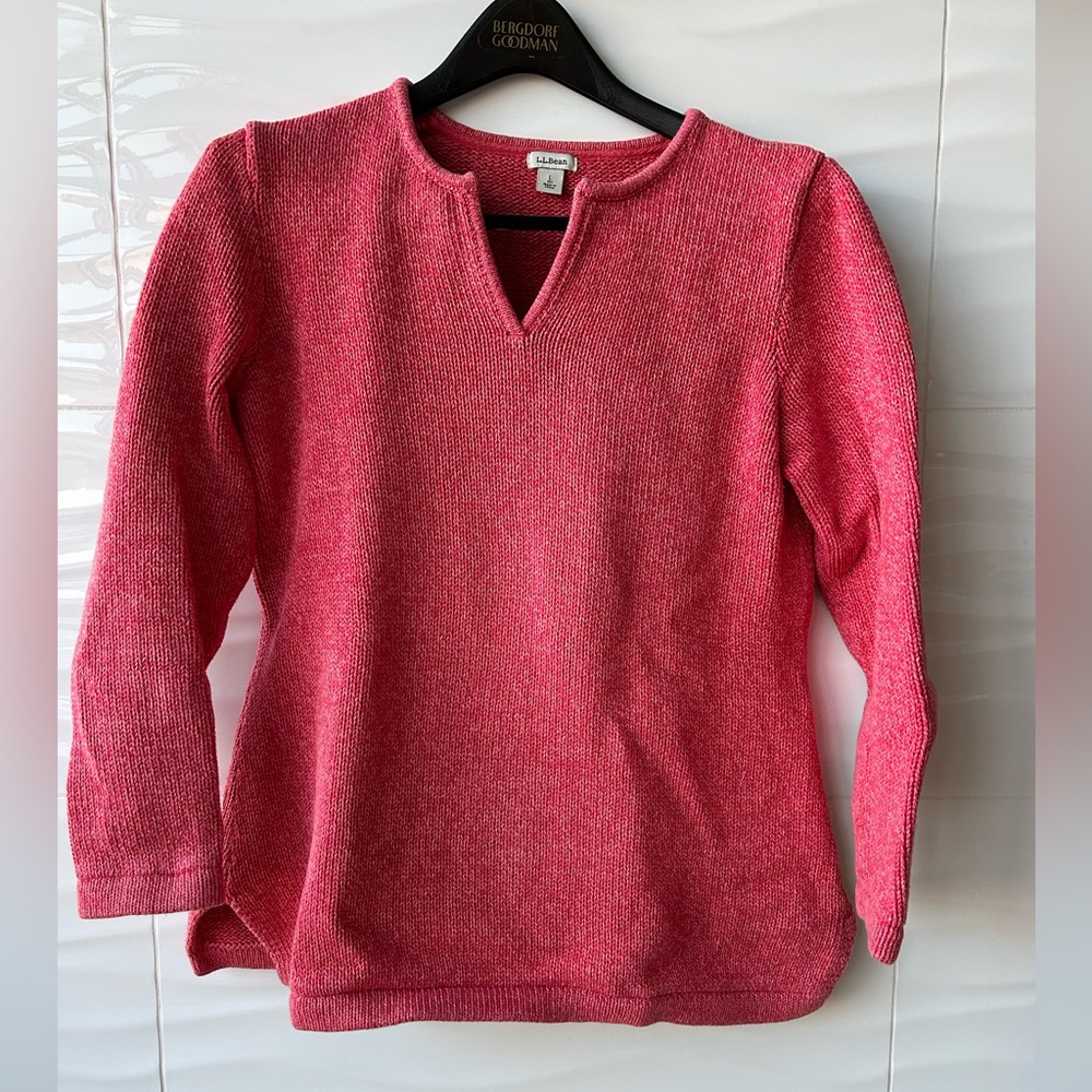 Vintage LL Bean Thick Knit 100% Cotton Sweater